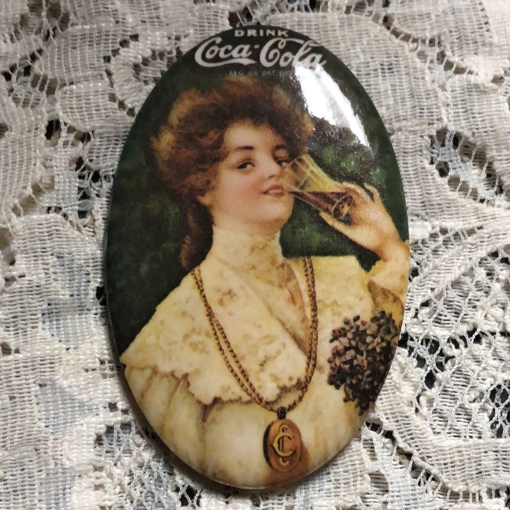 Vtg Coca Cola Pocket Mirror